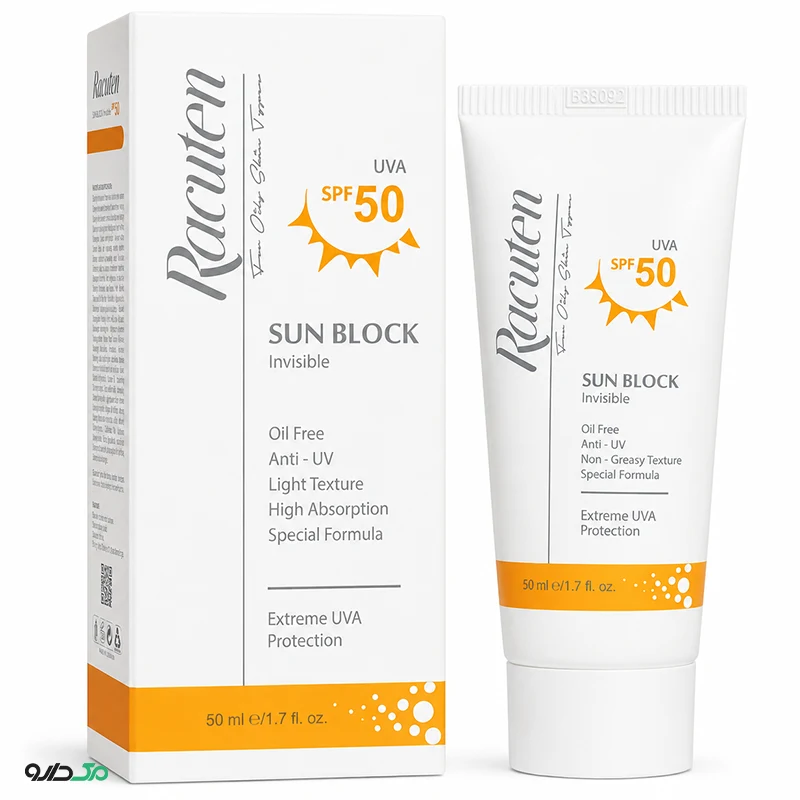 کرم ضد آفتاب بی رنگ پوست چرب راکوتن SPF50